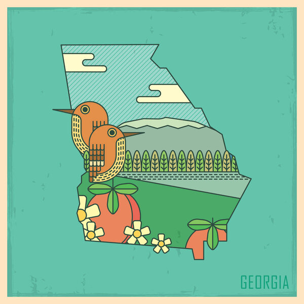 vector illustration of a letter f