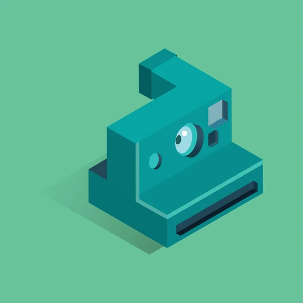 Διανυσματική Απεικόνιση Ισομετρικής Κινηματογραφικής Κάμερας — Διανυσματικό Αρχείο