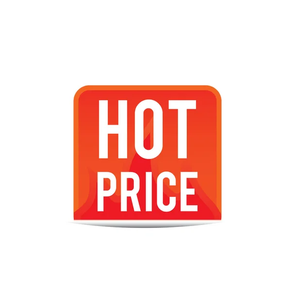 Hot Price Label Design Vector Illustration — Stock Vector