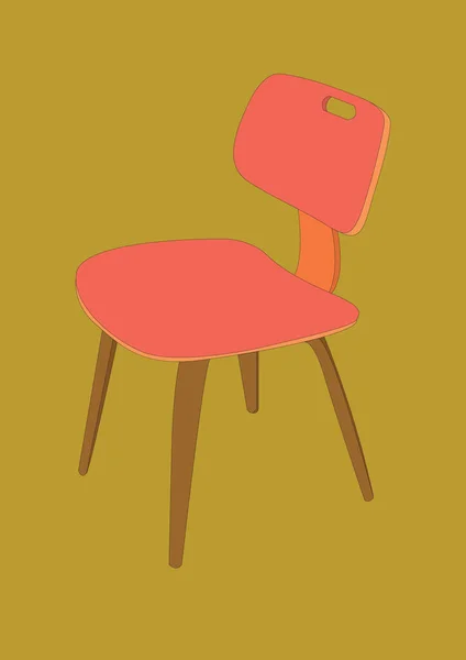 Cadeira Design Ilustração Vetorial — Vetor de Stock
