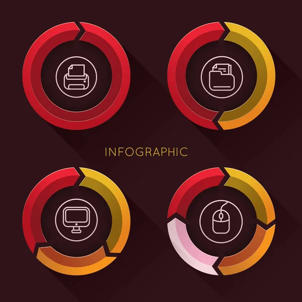 Infografiken Stilisierte Vektorillustration — Stockvektor