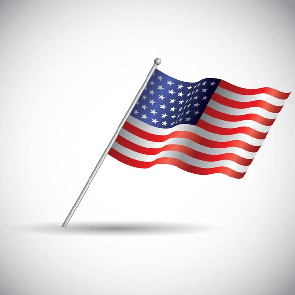 Usa Flag Vektorillustration — Stockvektor