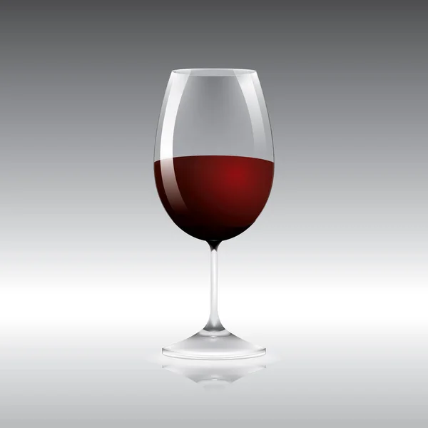 Verre Vin Bouteille — Image vectorielle