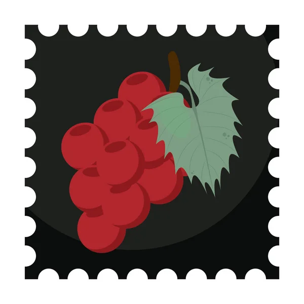 Illustrazione Vettoriale Una Mela Rossa — Vettoriale Stock