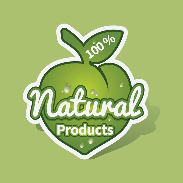 Logo Vectoriel Pour Les Aliments Végétariens — Image vectorielle