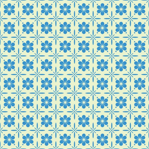 蓝白相间的无缝图案 — 图库矢量图片