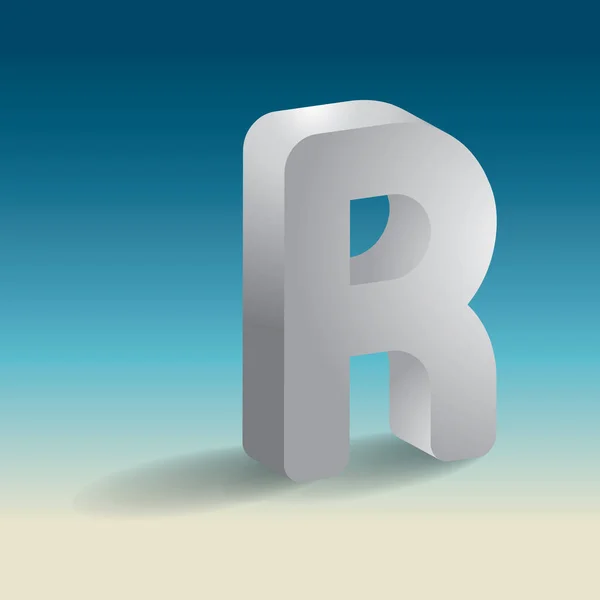 字母R 矢量说明 — 图库矢量图片