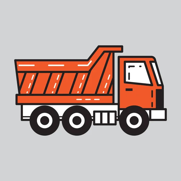 Dumper Ontwerp Vector Illustratie — Stockvector