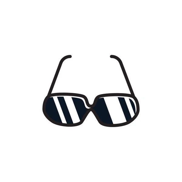 Sonnenbrille Flaches Symbol Vektorillustration — Stockvektor