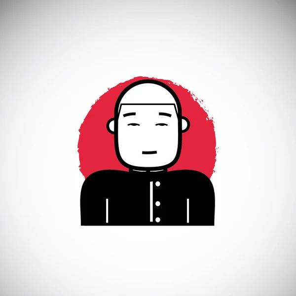 赤い髪の男のベクトル図 — ストックベクタ