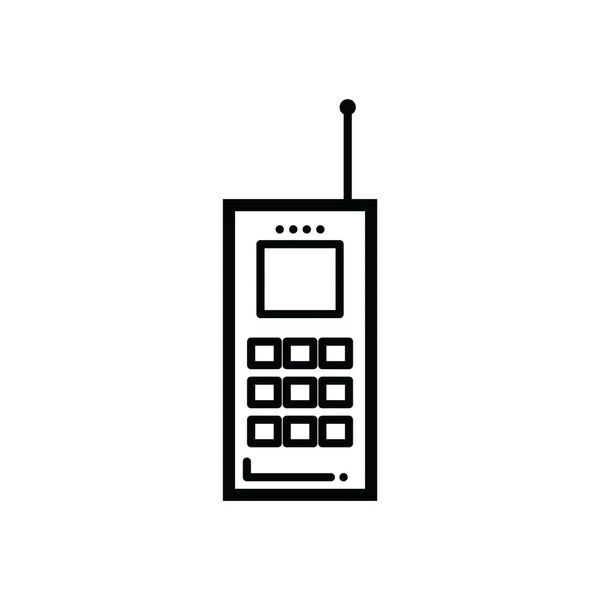 Pictogram Mobiele Telefoon Platte Illustratie Van Computer Vector Pictogrammen Voor — Stockvector