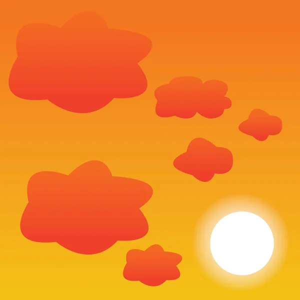 Vector Illustratie Van Wolken Lucht Achtergrond — Stockvector