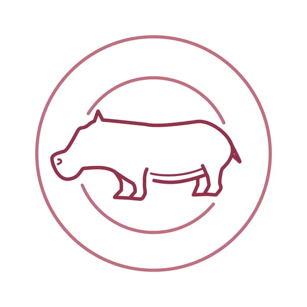 Ikona Zvířat Vektorová Ilustrace — Stockový vektor