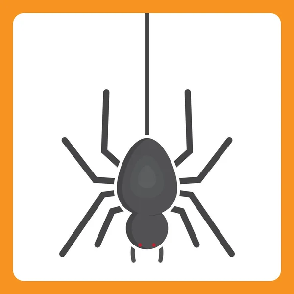 Spinnenweb Vector Icoon — Stockvector