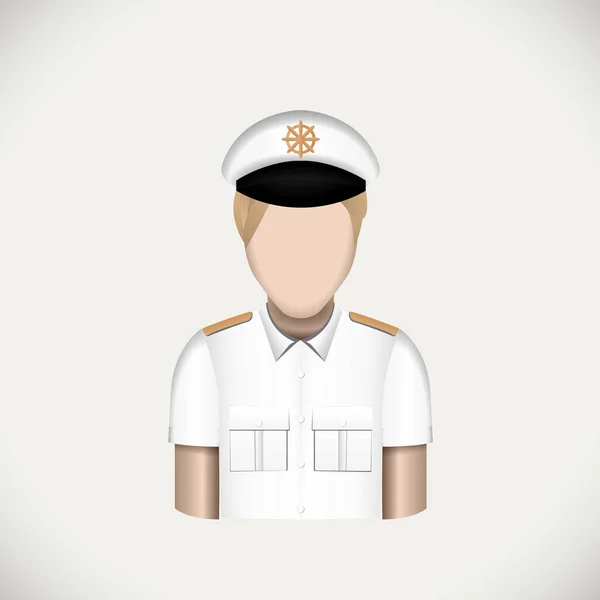 Vector Illustration Policeman Uniform — Stock Vector