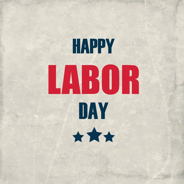 Happy Labor Day Vector Background — Stock Vector
