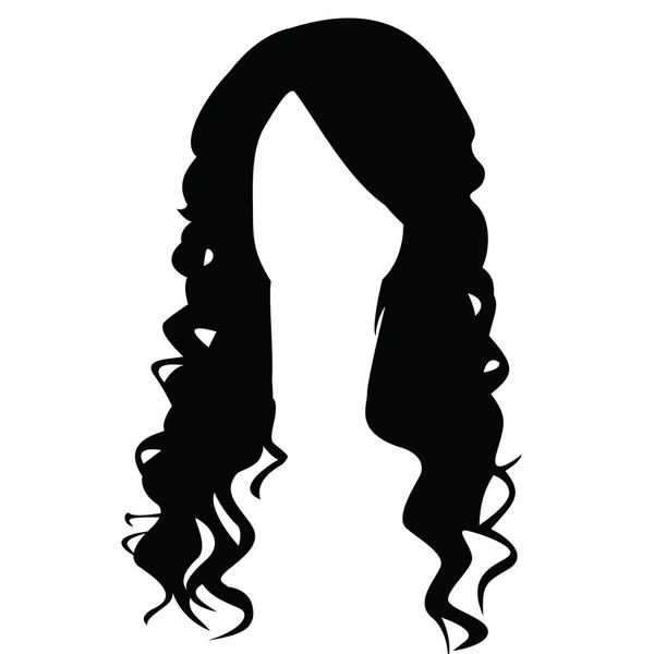 Coiffure Femme Illustration Vectorielle — Image vectorielle