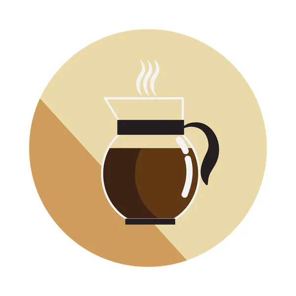 Kávé Edényben Design Vektor Illusztráció — Stock Vector