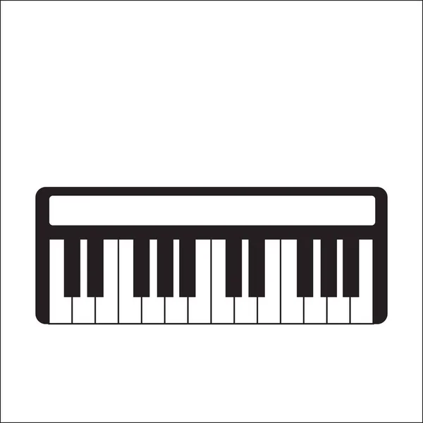 Zongora Billentyűzet Design Vektor Illusztráció — Stock Vector