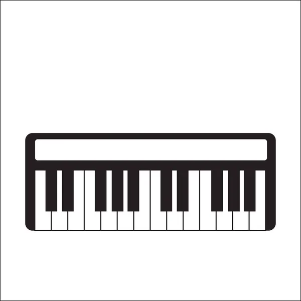 Teclado Piano Diseño Vector Ilustración — Archivo Imágenes Vectoriales