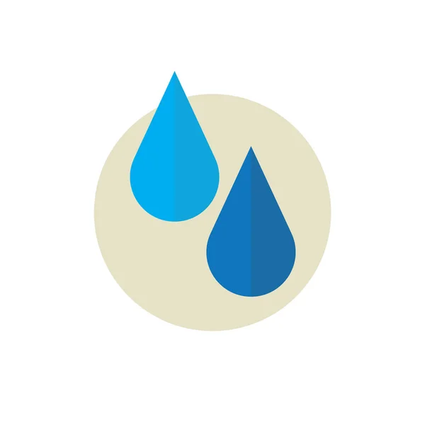 Vector Ilustración Del Icono Gota Agua — Vector de stock