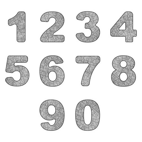 Numeri Illustrazione Vettoriale — Vettoriale Stock