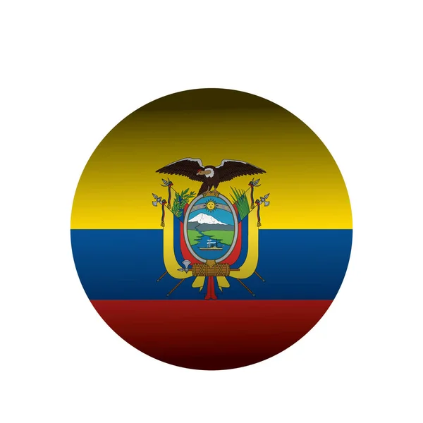 Bandeira Equador Ilustração Vetorial — Vetor de Stock