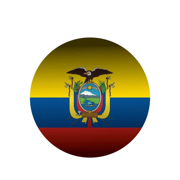 Bandera Ecuador Ilustración Vectorial — Vector de stock