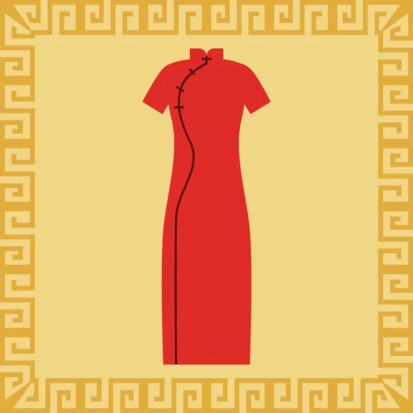 Векторна Ілюстрація Фону Червоної Сукні — стоковий вектор
