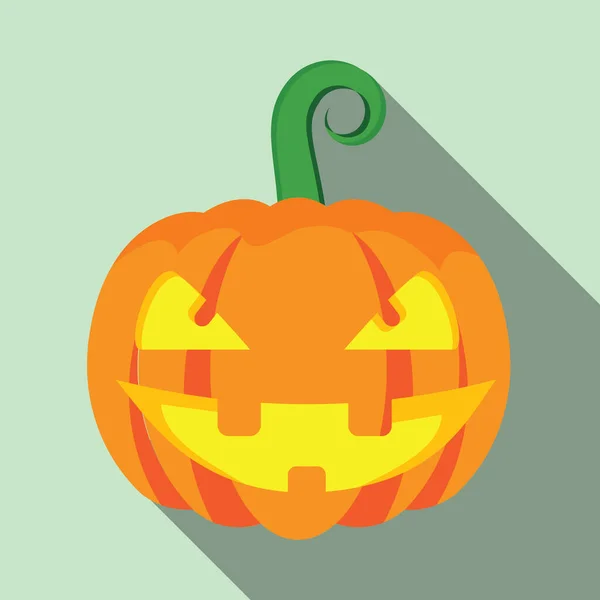 Ícone Abóbora Halloween Ilustração Vetorial — Vetor de Stock