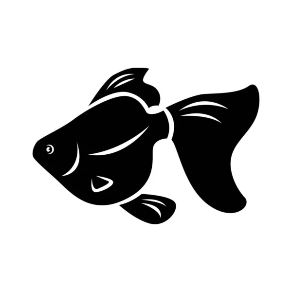 Icono Pescado Vector Ilustración — Vector de stock