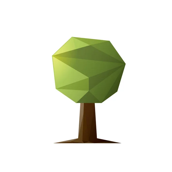 Ícone Árvore Estilo Isométrico Isolado Fundo Branco — Vetor de Stock