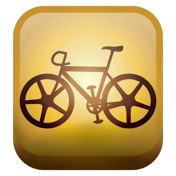 Illustration Vectorielle Moderne Bicyclette Icône Manque — Image vectorielle