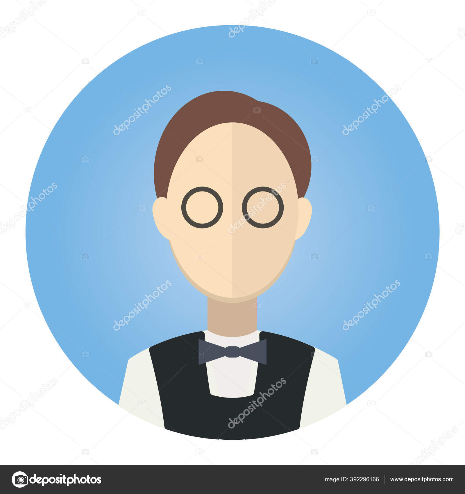 Avatar Manusia Wajah Ikon Vektor Desain Ilustrasi Stok Vektor C Captainvector 392296166