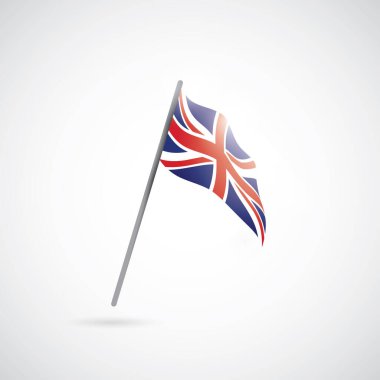 Bayrak simgesinin vektör illüstrasyonu