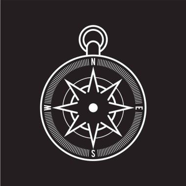 Pusula biçimlendirilmiş vektör resimlemesini göster