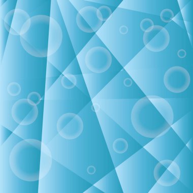 Dalga ve dairelerle soyut mavi arkaplan