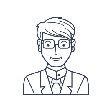 İş adamı, tasarım vektör illüstrasyonu