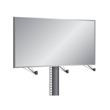 Boş Billboard, vektör illüstrasyonu