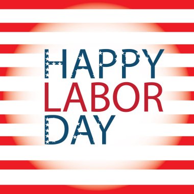 İşçi Bayramı etiketi düz simgesi, vektör illüstrasyonu