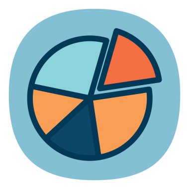 çizgi film uygulama simgesi, vektör illüstrasyonu