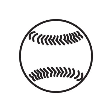 beysbol simgesi, renkli vektör illüstrasyonu