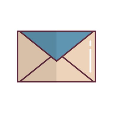 Zarf simgesi. e-posta sembolü. vektör illüstrasyonu