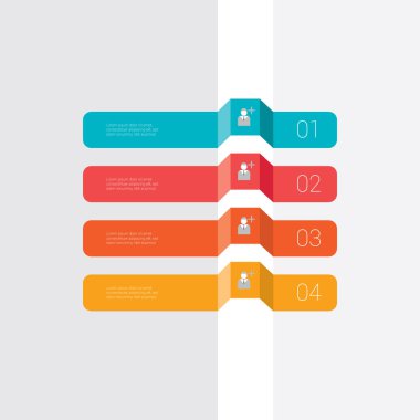 Bilgi grafiği şablonu, vektör illüstrasyonu