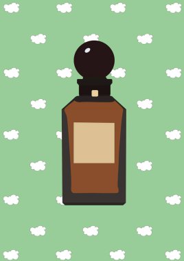 Mürekkep şişesi, biçimlendirilmiş vektör çizimi