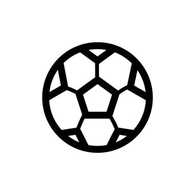 Futbol topu simgesinin vektör illüstrasyonu