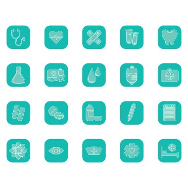 doktor simgesi, vektör illüstrasyonu