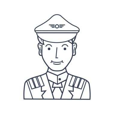 Beyaz arka planda siyah tarzda izole edilmiş polis ikonu. meslek sembolü çizimi.