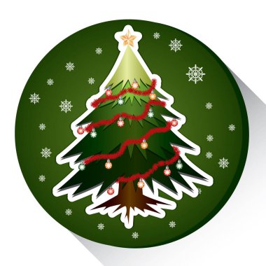 Noel tebrik kartı şablonu, vektör illüstrasyonu