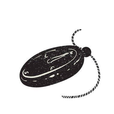 pusula düz simgesi, vektör illüstrasyonu